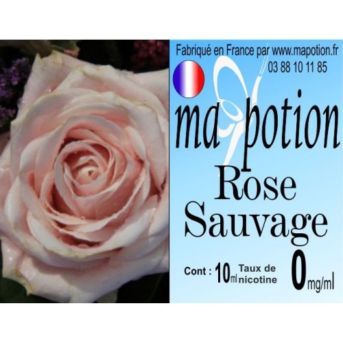 Recharge E-Liquide Saveur Rose sauvage Eliquide Français pour cigarette électronique