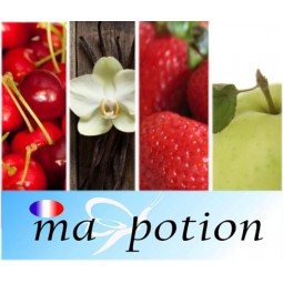 E-Liquide Lot de 4 saveur Fruits, Eliquide Français, recharge liquide pour cigarette électronique, Ecig