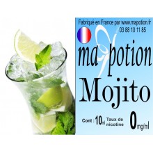 E-Liquide saveur Mojito, Eliquide Français, recharge liquide pour cigarette électronique, Ecig