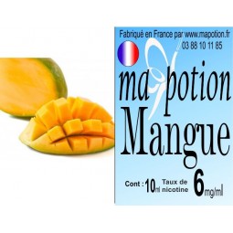 E-Liquide Fruit Mangue, Eliquide Français, recharge liquide pour cigarette électronique, Ecig