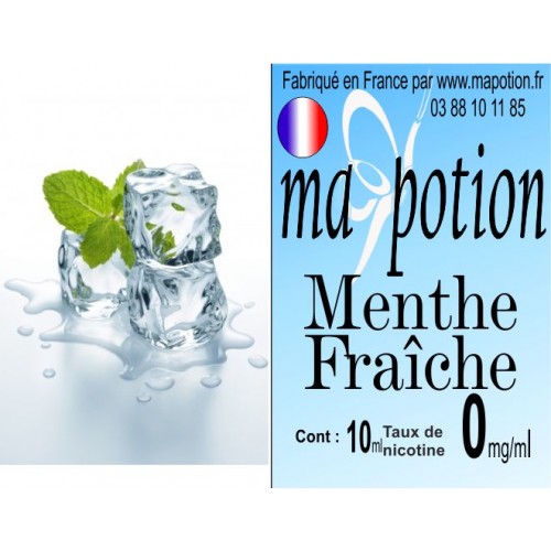 E-Liquide Saveur Menthe Fraîche, Eliquide Français, recharge liquide pour cigarette électronique, Ecig