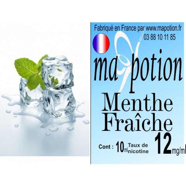 E-Liquide Saveur Menthe Fraîche, Eliquide Français, recharge liquide pour cigarette électronique, Ecig