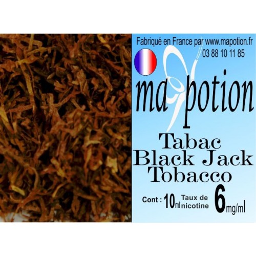 E-Liquide TABAC Black Jack, Eliquide Français, recharge liquide pour cigarette électronique, Ecig