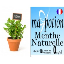 E-Liquide Saveur Menthe Naturelle, Eliquide Français Ma Potion, recharge liquide pour cigarette électronique- Nicotine : 0 mg