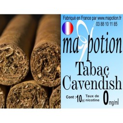 E-Liquide TABAC Cavendish, Eliquide Français, recharge liquide pour cigarette électronique, Ecig