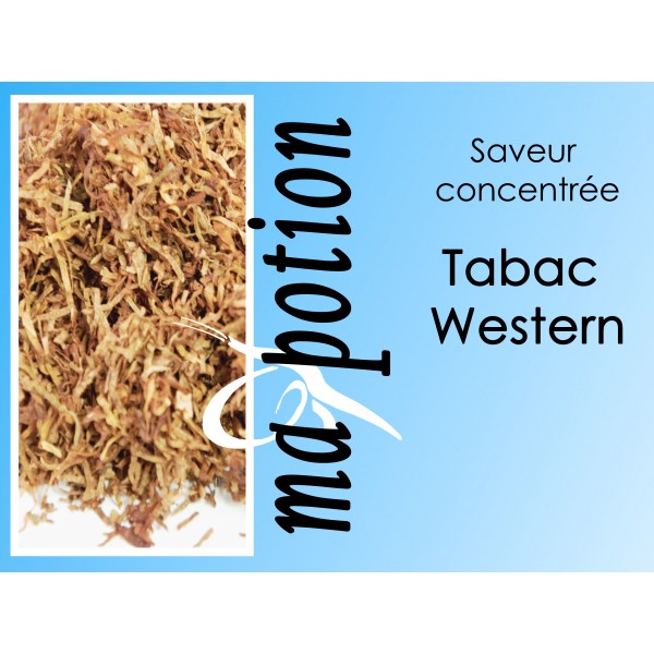 Saveur concentrée TABAC Western pour fabriquer ses Eliquides maison, E-Liquides DIY