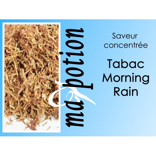 Saveur concentrée TABAC Morning Rain pour fabriquer ses Eliquides maison, E-Liquides DIY