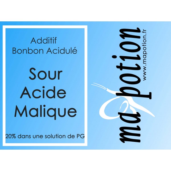 Additif Sour acide Malique 20% PG pour Eliquide