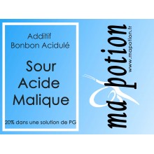 Additif Sour acide Malique 20% PG pour Eliquide