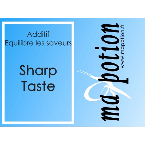 Additif SHARP TASTE amméliore et équilibre les saveurs, pour Eliquide Additif SHARP TASTE amméliore et équilibre les saveurs, pour Eliquide
