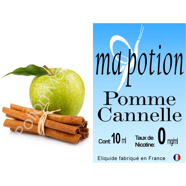 E-Liquide Fruit Pomme Cannelle, Eliquide Français, recharge liquide pour cigarette électronique, Ecig