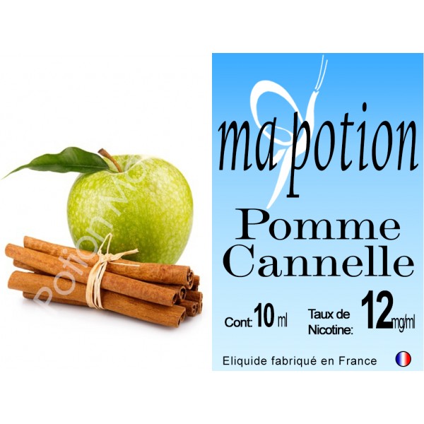 E-Liquide Fruit Pomme Cannelle, Eliquide Français, recharge liquide pour cigarette électronique, Ecig