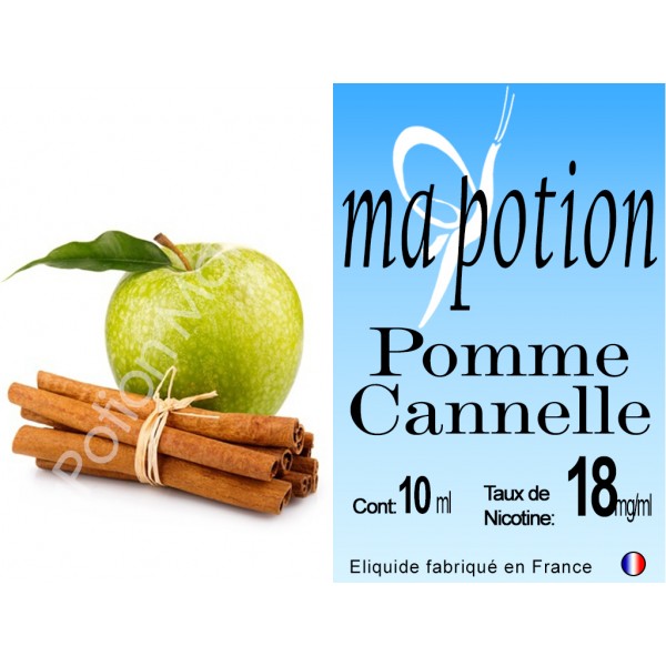 E-Liquide Fruit Pomme Cannelle, Eliquide Français, recharge liquide pour cigarette électronique, Ecig