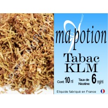 E-Liquide TABAC KLM, Eliquide Français, recharge liquide pour cigarette électronique, Ecig