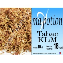 E-Liquide TABAC KLM, Eliquide Français, recharge liquide pour cigarette électronique, Ecig