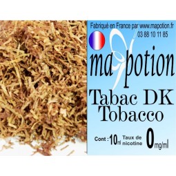 E-Liquide TABAC DK Tobacco, Eliquide Français, recharge liquide pour cigarette électronique, Ecig