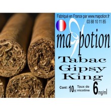 E-Liquide TABAC Gipsy King, Eliquide Français, recharge liquide pour cigarette électronique, Ecig