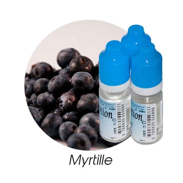 E-Liquide Fruit Myrtille, Eliquide Français Ma Potion, recharge liquide pour cigarette électronique. Sans nicotine ni tabac