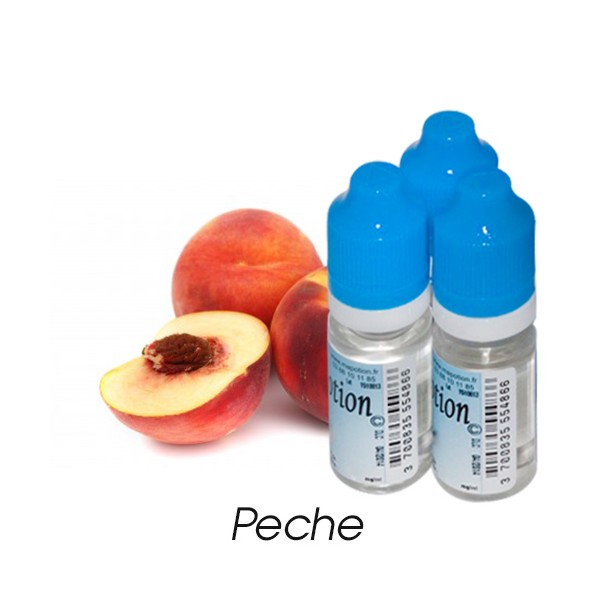 E-Liquide Fruit Pêche, Eliquide Français Ma Potion, recharge liquide pour cigarette électronique. Sans nicotine ni tabac