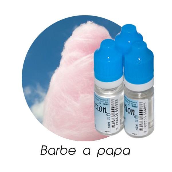 E-Liquide Saveur Barbe a papa, Eliquide Français Ma Potion, recharge liquide pour cigarette électronique. Sans nicotine ni tabac