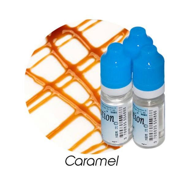 E-Liquide Saveur Caramel, Eliquide Français Ma Potion, recharge liquide pour cigarette électronique. Sans nicotine ni tabac