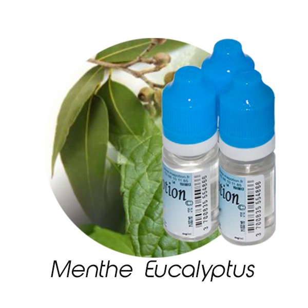 E-Liquide Saveur Menthe Eucalyptus, Eliquide Français Ma Potion, recharge liquide pour cigarette électronique Sans nicotine ni t