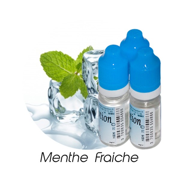 E-Liquide Saveur Menthe Fraîche, Eliquide Français Ma Potion, recharge liquide cigarette électronique. Sans nicotine ni tabac