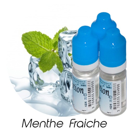 E-Liquide Saveur Menthe Fraîche, Eliquide Français Ma Potion, recharge liquide cigarette électronique. Sans nicotine ni tabac