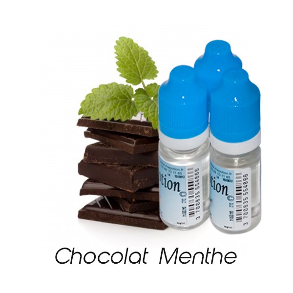 E-Liquide Saveur Chocolat Menthe, Eliquide Français Ma Potion, recharge liquide cigarette électronique. Sans nicotine ni tabac