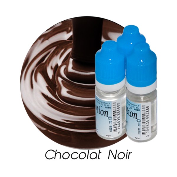 E-Liquide Saveur Chocolat Noir, Eliquide Français Ma Potion, recharge liquide cigarette électronique. Sans nicotine ni tabac