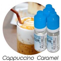 E-Liquide Saveur Cappuccino Caramel, Eliquide Français Ma Potion, recharge liquide pour cigarette électronique- Sans nicotine ni