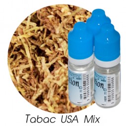 Lot de 3 E-Liquide TABAC USA MIX, Eliquide Français Ma Potion, recharge cigarette électronique, Ecig Sans nicotine ni tabac