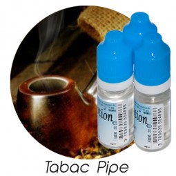 Lot de 3 E-Liquide TABAC Pipe, Eliquide Français Ma Potion, recharge liquide cigarette électronique. Sans nicotine ni tabac