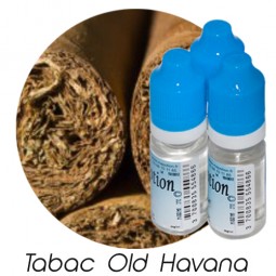 Lot de 3 E-Liquide TABAC Old Havana, Eliquide Français Ma Potion, recharge cigarette électronique. Sans nicotine ni tabac