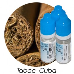 Lot de 3 E-Liquide TABAC Cuba, Eliquide Français Ma Potion, recharge liquide cigarette électronique. Sans nicotine ni tabac