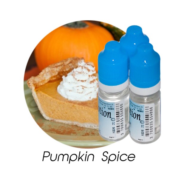 Lot de 3 E-Liquide Pumpkin Spice, Eliquide Français Ma Potion, recharge liquide cigarette électronique. Sans nicotine ni tabac