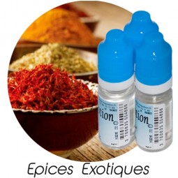 Lot de 3 E-Liquide Epices exotiques, Eliquide Français Ma Potion, recharge cigarette électronique. Sans nicotine ni tabac