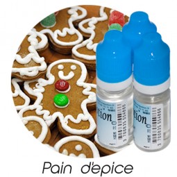 Lot de 3 E-Liquide Pain d'épice, Eliquide Français Ma Potion, recharge liquide cigarette électronique. Sans nicotine ni tabac