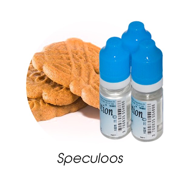 Lot de 3 E-Liquide Speculoos, Eliquide Français Ma Potion, recharge liquide cigarette électronique, Ecig Sans nicotine ni tab