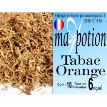 E-Liquide TABAC Orange, Eliquide Français, recharge liquide pour cigarette électronique, Ecig