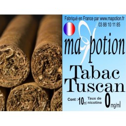 E-Liquide TABAC Tuscan, Eliquide Français, recharge liquide pour cigarette électronique, Ecig