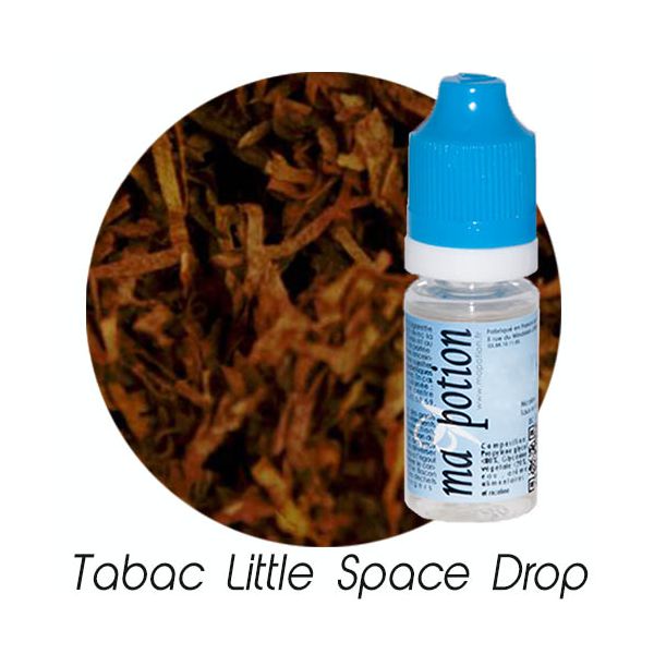 E-Liquide TABAC LITTLE SPACE DROP, Eliquide Français, recharge liquide pour cigarette électronique, Ecig