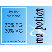 Liquide de Base 70/30 6mg, 10 flacons de 10ml, pour fabrication de Liquide ELiquide cigarette