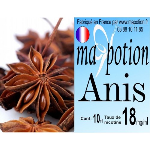 E-Liquide Fruit Anis, Eliquide Français, recharge liquide pour cigarette électronique, Ecig