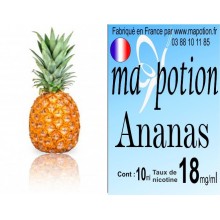 E-Liquide Fruit Ananas, Eliquide Français, recharge liquide pour cigarette électronique, Ecig