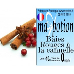 E-Liquide Fruit Baies rouges cannelle, Eliquide Français, recharge...