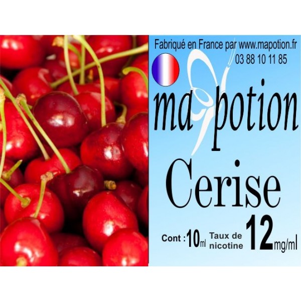 E-Liquide Fruit Cerise, Eliquide Français, recharge liquide pour cigarette électronique, Ecig