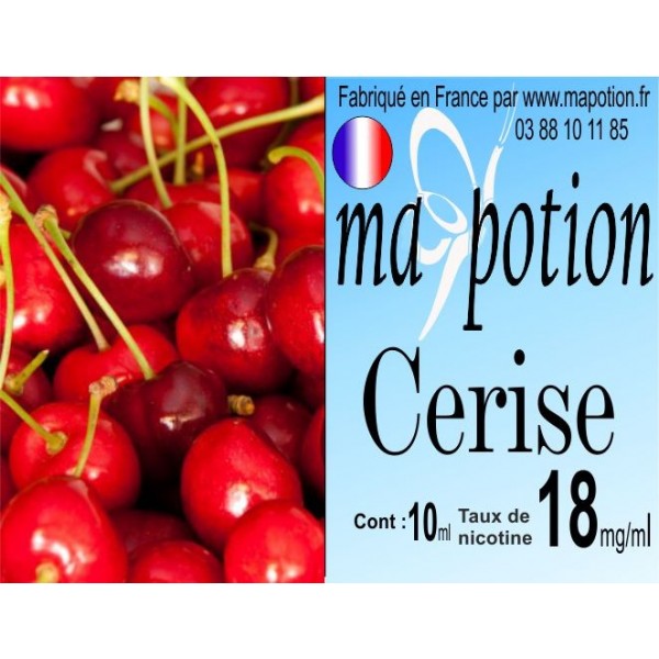 E-Liquide Fruit Cerise, Eliquide Français, recharge liquide pour cigarette électronique, Ecig