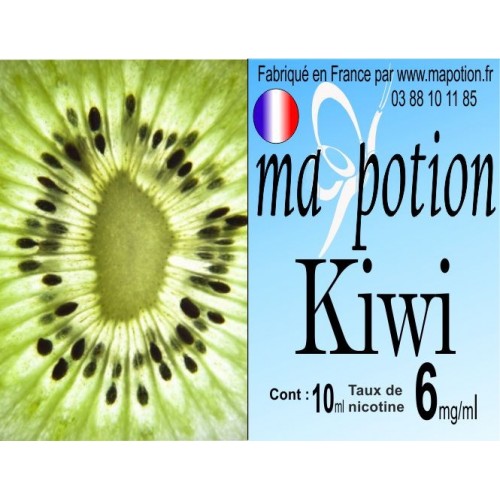 E-Liquide Fruit Kiwi, Eliquide Français, recharge liquide pour cigarette électronique, Ecig