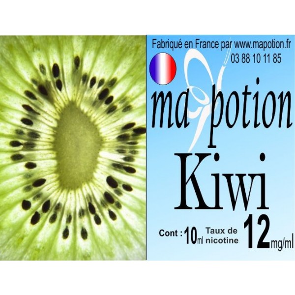 E-Liquide Fruit Kiwi, Eliquide Français, recharge liquide pour cigarette électronique, Ecig